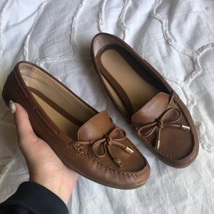 michael kors bow flats loafers